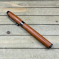 Image 2 of Exotic Sapele Mahogany Wood Introductory Rollerball Pen