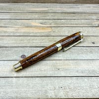 Image 5 of Handcrafted Mexican Bocote Wood Rollerball Pen 