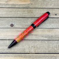 Image 7 of Red, Orange, and Yellow Fire Cigar Style Ballpoint Pen
