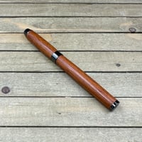 Image 3 of Exotic Sapele Mahogany Wood Introductory Rollerball Pen
