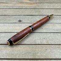 Image 7 of Screwbean Mesquite Wood Ballpoint Pen with Gold Hardware