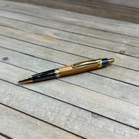 Image 9 of Handmade Texas Mountain Laurel Ballpoint Pen with Gold Titanium Accents