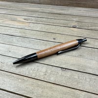 Image 10 of Gunmetal and Bradford Pear Click Pen, Clicker Style Pen with Parker Refill