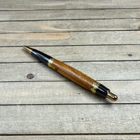 Image 10 of Handmade Texas Mountain Laurel Ballpoint Pen with Gold Titanium Accents