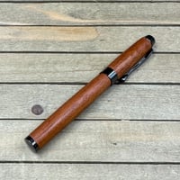 Image 4 of Exotic Sapele Mahogany Wood Introductory Rollerball Pen