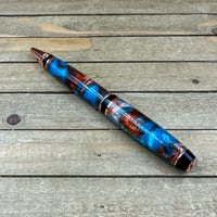 Image 7 of Custom Poured Turquoise & Copper Resin Cigar Pen 