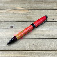 Image 9 of Red, Orange, and Yellow Fire Cigar Style Ballpoint Pen