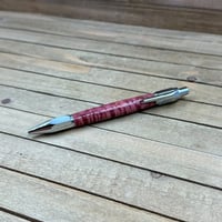 Image 10 of Heavy Duty Sketch Pencil in Red Dyed Curly Maple, Thick 2mm Lead Pencil
