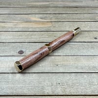 Image 10 of Handmade Gold Rhinehart Style Mesquite Rollerball Pen