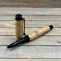 Image 2 of Black Locust Burl Virage Style Rollerball Pen