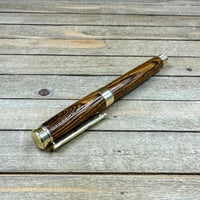 Image 9 of Handcrafted Mexican Bocote Wood Rollerball Pen 