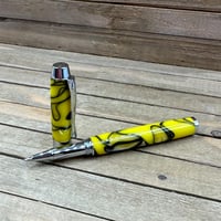 Image 1 of Yellow and Gold Resin Introductory Rollerball Pen