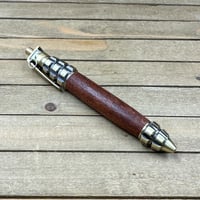 Image 1 of Handcrafted Mesquite Wood Grenade Themed Pen