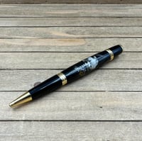 Image 1 of Johnny Cash Postage Stamp Writing Instrument in Gold