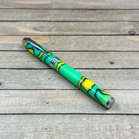Image 3 of Lemon Lime Resin and Chrome Introductory Rollerball Pen