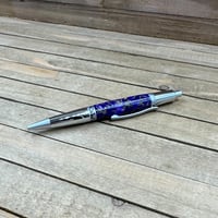 Image 9 of Handmade Purple Resin Click Pen