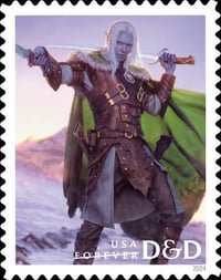 Image 2 of DnD Postage Stamp Red Sierra Dragon Pen