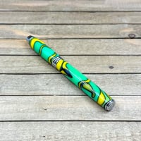 Image 4 of Lemon Lime Resin and Chrome Introductory Rollerball Pen