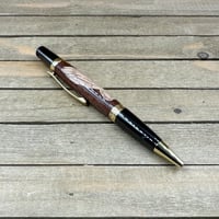 Image 3 of Walnut & Maple Praying Hands Inlay Pen, Christian Religious Ballpoint Pen
