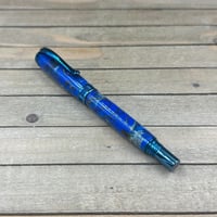 Image 3 of Dried Flowers and Blue Resin Rollerball Pen