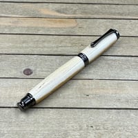 Image 6 of Handmade Redbud Wood Rollerball Pen in Dark Gunmetal