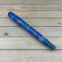 Image 4 of Dried Flowers and Blue Resin Rollerball Pen