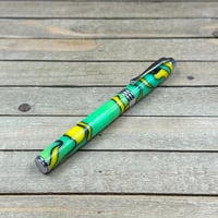 Image 6 of Lemon Lime Resin and Chrome Introductory Rollerball Pen
