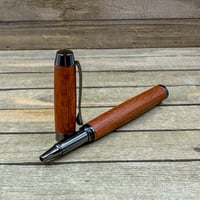 Image 9 of Exotic Sapele Mahogany Wood Introductory Rollerball Pen