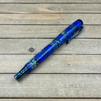 Image 5 of Dried Flowers and Blue Resin Rollerball Pen