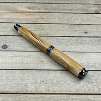 Image 8 of Handmade Redbud Wood Rollerball Pen in Dark Gunmetal
