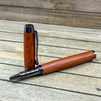 Image 10 of Exotic Sapele Mahogany Wood Introductory Rollerball Pen