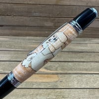 Image 5 of Handcrafted Golden Doodle Inlay Ballpoint Pen