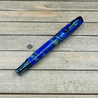 Image 6 of Dried Flowers and Blue Resin Rollerball Pen