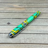 Image 9 of Lemon Lime Resin and Chrome Introductory Rollerball Pen