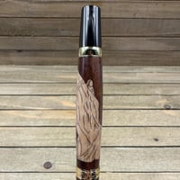 Image 7 of Walnut & Maple Praying Hands Inlay Pen, Christian Religious Ballpoint Pen