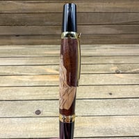 Image 8 of Walnut & Maple Praying Hands Inlay Pen, Christian Religious Ballpoint Pen
