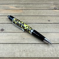 Image 1 of Yellow Cast Coffee Bean Ballpoint Pen with Stylus