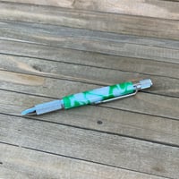 Image 1 of Shamrock Knurl Twist Pen St. Patrick's Day Inspired Ballpoint Pen