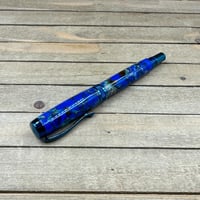 Image 9 of Dried Flowers and Blue Resin Rollerball Pen