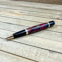 Image 9 of Dark Fuchsia and Black Alder Pinecone Caldera Style Twist Pen
