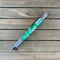 Image 2 of Shamrock Knurl Twist Pen St. Patrick's Day Inspired Ballpoint Pen