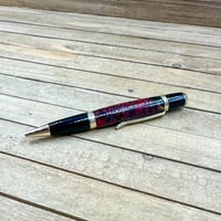 Image 10 of Dark Fuchsia and Black Alder Pinecone Caldera Style Twist Pen