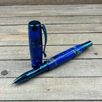 Image 10 of Dried Flowers and Blue Resin Rollerball Pen