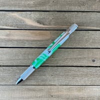 Image 3 of Shamrock Knurl Twist Pen St. Patrick's Day Inspired Ballpoint Pen