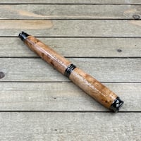 Image 8 of Handmade Virginia Cherry Burl Rollerball Pen - Gunmetal Virage Style