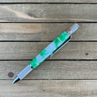Image 4 of Shamrock Knurl Twist Pen St. Patrick's Day Inspired Ballpoint Pen