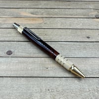 Image 2 of Exotic Cocobolo Wood Everyday Carry Click Pen – Handcrafted Brass EDC Ballpoint Clicker Pen
