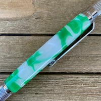 Image 5 of Shamrock Knurl Twist Pen St. Patrick's Day Inspired Ballpoint Pen