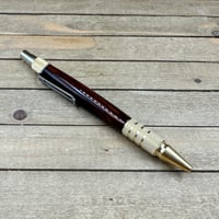 Image 3 of Exotic Cocobolo Wood Everyday Carry Click Pen – Handcrafted Brass EDC Ballpoint Clicker Pen