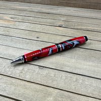 Image 2 of Cigar Style Ballpoint Pen in Fire and Ice Acrylic